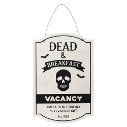 Drewniana Tabliczka Dekoracyjna Dead and Breakfast Hanging Sign